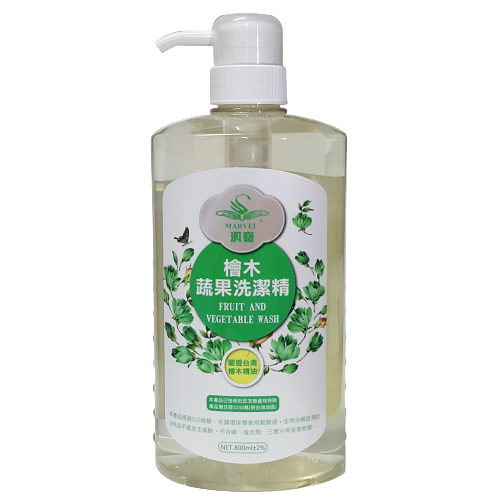 汎奇檜木蔬果洗潔精800ml